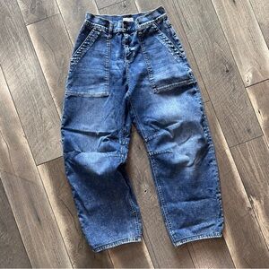 Hint of Blu Barrel Jeans